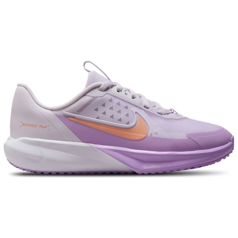 NIB Nike Sonic Fly Sneakers Purple/Apricot Size 2Y EURO 33.5